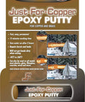 Packaging of Real Copper Epoxy Putty For Copper Pipe Repair, Pro Grade Metal Bonding Compound With Quick Set Time.