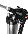 Air Grease Gun For Automotive, Workshop, And Marine Use With 4500 To 6000 PSI At The Tip, showing knurled thick wall barrel close-up