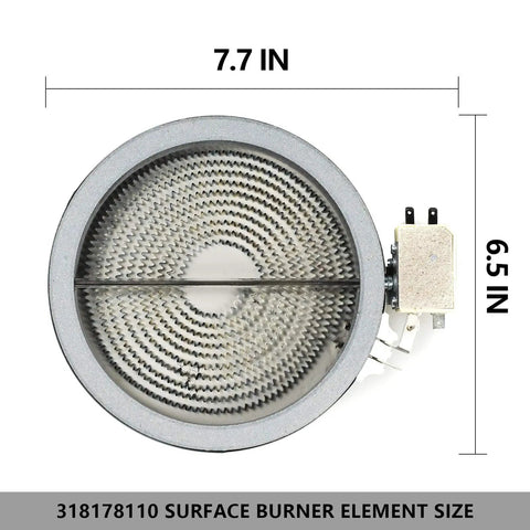 Surface Burner Element Replacement For 6 Inch Electric Range Cooktop Radiant Heating Element 1200W Replaces 316010205