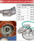 High Performance Corvette Servo Piston Kit Upgrade For TH700R4 4L60 4L60E 4L65E 2 To 4 Band Fits GM Corvette Style 1982 On