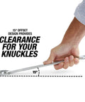 Beefy Jumbo SAE Wrench Set Heavy Duty 1-1/16 Inch To 1-7/16 Inch with 12 Point Box End, 15 Degree Offset, Chrome Finish Demonstrated