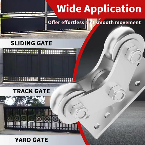 2 Inch Groove Wheel U Shaped Sliding Gate Caster used in sliding, track, and yard gates