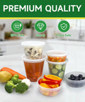 50 Pack 32 Ounces Deli Containers With Lids Leak Proof BPA Free Plastic Takeout Bowls For Grab and Go Meals and Meal Prep