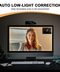 Plug And Go 1080P Webcam With Built In Mic And Hd Light Correction Straight Up Crisp Full Hd Footage Smooth As Butter For Video Calls Gaming And Live Streaming Plays Nice On Windows And Mac on computer with low-light correction.