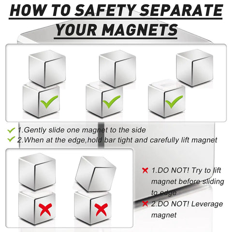 How to safely separate Heavy Duty Neodymium Magnets With Dang Strong Grip and Boss Level Rare Earth Discs.