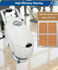 Heavy Duty Industrial Corded Floor Scrubber Workhorse With 16.3 Inch Brush And 1750 Square Meters Per Hour Cleaning Dual 31 Liter And 23 Liter Tanks Ideal For Airports Factories And Warehouses 110V Commercial Cleaning Machine
