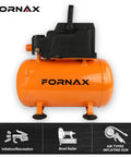 Tough As Nails 3 Gallon Portable Air Compressor Oil Free Pump 110 Psi Max Pressure orange tank with black motor.