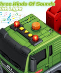 Toddler Flatbed Truck Set With Farm Truck Friction Powered Vehicles With Lights And Sounds top view showing lights and buttons