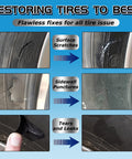 Tire repair process using Rubber Cement Glue For Car And Motorcycle Sidewalls DIY Friendly Bonding Waterproof Tire Repair Adhesive