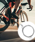 Cyclist with Premium Zinc Coated Bike Brake Cable Kit With Caps Set Includes 110cm And 150cm Cables Universal