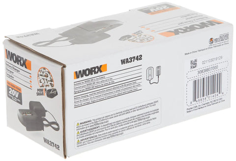 Box of 20V Max Lithium Battery Charger For Cordless Tools Using 20V Batteries Takes About Five Hours To Charge, No Assembly Needed