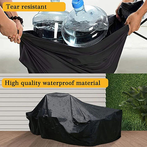 Heavy Duty 600D Waterproof Patio Furniture Cover For Rectangular Couch And Sectional Sets 165 By 28 By 28 Inches Tough As Nails All Weather Outdoor Shield For Deck Lawn And Backyard Keeps Rain Dust Leaves Off.