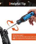 Hand adjusting rotary leather hole punch kit with screwdriver for smooth operation