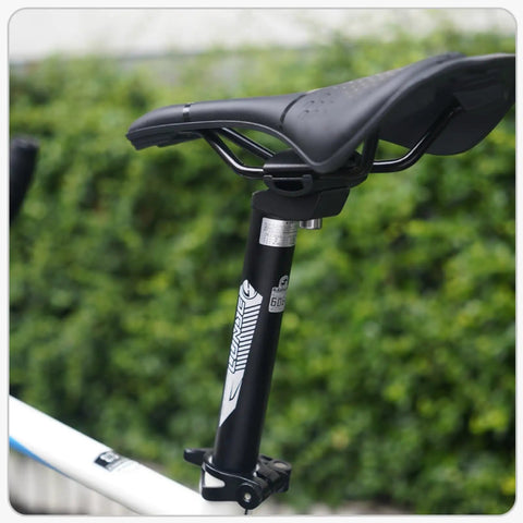 Beefy Aluminum Mountain Bike Seat Post With Multi Diameter Fit 25.4 27.2 28.6 30.4 30.9 31.6 Diameter Options And 400mm Length installed