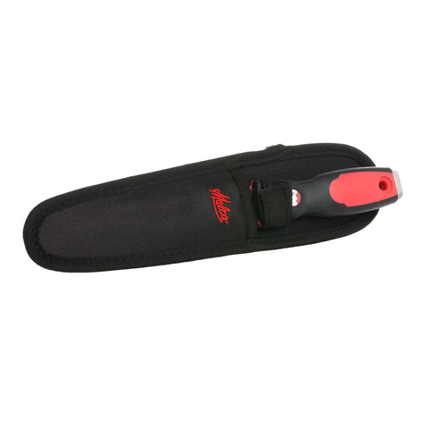 Double Sided Duct Knife With Smooth And Serrated Edges Includes Puncture Resistant Nylon Sheath And Velcro Strap