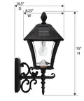Solar Baytown Bulb Outdoor Post Light Black Cast Aluminum No Wiring Needed 1 Light With 3 Mounting Options Wall Sconce View