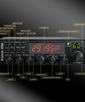 Long Range 10 Meter Ham Radio Base Station Transceiver with control panel and labeled functions for precise operation.
