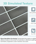 Close-up of 3D Matte Green Peel And Stick Tiles Pack Of Ten Eleven Point Eight Inch Square PVC Backsplash Tiles texture details