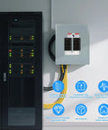 Eight Space 125 Amp Circuit Breaker Panel Load Center For Home And Small Biz Use 120V And 240V Electrical Distribution Box In Indoor NEMA 1 Steel Enclosure installed on wall.