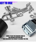 Heavy Duty Tie Down Straps With Cam Buckles And Stainless Brackets For Battery Boxes And Cargo Secure Mount Kit weatherproof marine grade hardware installation details.