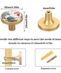 Rooster Themed Gold Cabinet Knobs 4 Pack Round Drawer Pulls For Cabinets Drawers And Dressers With Scratch Resistant Gold Print Dual Screws Durable Acrylic And Zinc Alloy Hardware