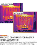 MR277 Moisture Meter With MSX Infrared Camera And Hygrometer For Building Inspection Quickly Spot Moisture Leaks And Insulation Voids With High Resolution Thermal Imaging And Pro Grade Diagnostics, thermal panel comparison