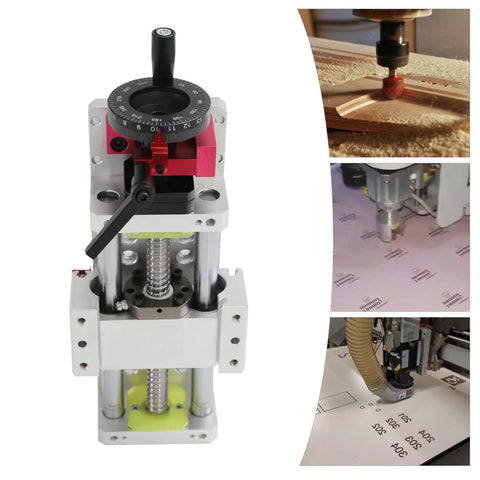 100mm Travel Linear Stage Actuator With 1605 Ballscrew Dual Optical Axis Linear Rail Guide Manual Slide Stage in CNC use