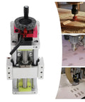 Manual Linear Stage Actuator With 100mm 1605 Ballscrew And Double Optical Axis Rail Guide For CNC Router Control, Built For Precision 0.05mm, Engraved Hand Wheel With Locking, Rock Solid Load Capacity For Heavy-Duty Projects shown with CNC routing use