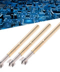 Plum Head Brass Pogo Pin Spring Loaded Test Probe For PCB Burn In And Data Writing 2.36mm Tube Diameter 34mm Length