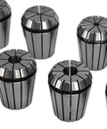 Close-up of collets from 18 Piece Spring Collet Set 3 To 20 mm Carbon Steel CNC Milling Chuck Lathe Accessories