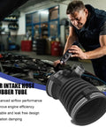Mechanic inspects Beefy Rubber Car Air Intake Hose Tube with Three Clamps for Honda Civic ILX OEM 17225-R1A-A01
