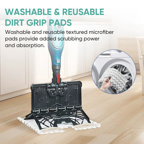4 Pack Genius Steam Mop Pads Compatible With Shark Genius Hard Floor Cleaning System And Lift Away Pro Pocket Mops in use