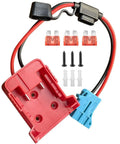 Ride On Toy Battery Converter Adapter For 18V M18 Style Batteries, Peg Perego Compatible, 12AWG Wire Harness, 30A Fuse