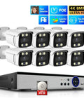 Pro Grade Eight Channel PoE Video Surveillance NVR Kit With 4K Ultra HD AI Face Recognition And Smart Motion Alerts for Home and Yard
