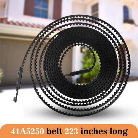 41A5250 Garage Door Opener Belt coiled in front of a house