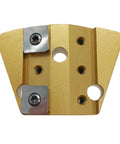 Bang For Your Buck Tungsten Carbide Scraper Set With Trapezoid Edged Blades. Gold scraper attachment with dual blades for mastic removal.