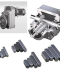 152 Piece Double Round Head Flat Keyed Pin Set Pro Grade With 16 Sizes From 8mm To 30mm in use with mechanical assembly