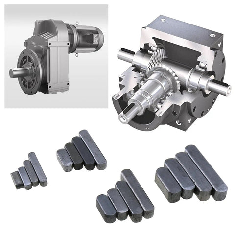 152 Piece Double Round Head Flat Keyed Pin Set Pro Grade With 16 Sizes From 8mm To 30mm in use with mechanical assembly