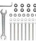 All In One Bed Frame Hardware Kit With Stainless Steel Screws Bolts Nuts And Washers, Universal Headboard Or Footboard Fastener Set