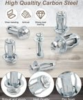Top Notch Heavy Duty Expansion Screw Kit Featuring 40 Pcs M4 M5 M6 M8 Petal And Jack Nuts For Badass Rig Mods with carbon steel expansion bolts.