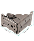 Built Tough Foldable Support Brackets With Self Locking Extension Mechanism And Full Mounting Screw Kit For Table Legs Bed Frames Workshop Bench Projects, steel bracket dimensions 2.48 x 2.67 inches.