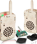 Rad Do It Yourself Science Kit Walkie Talkies For Kids Aged 8 To 12 Educational STEM Toy Set with unassembled parts