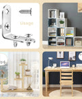 16 Piece L Bracket Set For 90 Degree Right Angle Shelves Stainless Steel Furniture Anchors Waterproof Mounting Fasteners