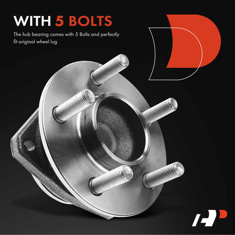 Front And Rear Wheel Bearing And Hub Assembly Set For Dodge Charger Challenger 2015 2020 And Chrysler 300 2015 2020 RWD 5 Lug Pre Greased For A Smooth No Fuss Ride And Easy Maintenance 4 Piece
