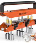 Three-station metal roofing edge roller bender with handle