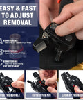 Close-up of Go To PEX Decrimp Removal Tool For F2098 Stainless Steel Clamps And F1807 Copper Rings with adjustment instructions