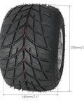 11x7.10-5 knobby tire for 28 Inch Rear Axle Complete Kit With Foot Brake, 428 Chain Sprocket for 110cc-150cc ATVs Go Karts Buggy