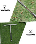 Stainless Steel Soil Sampler Probe With T Handle Contractor Grade Lightweight And Durable Tool For Lawn Garden And Farm Use Long Reach Design