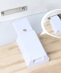 Push To Open Cabinet And Drawer Latches Multipurpose Hardware Accessory for Easy Install, shown on wooden surface with metal plate.