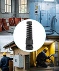 All-In-One Cable Gland Kit Set With 38 Pieces Covering PG7 Through PG21 Waterproof 3-18mm Nylon PA66 Strain Relief Springs IP68 Durable For Enclosures, Electrical Boxes, Robotics, And DIY Projects. Black nylon cable gland for electrical enclosures and outdoor boxes